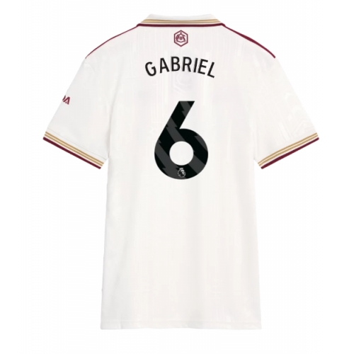 Billige Fotballdrakt Arsenal Gabriel Magalhaes #6 Replika Tredjedrakt Dame 2025-26 Kortermet Billige Fotballdrakt Arsenal Gabriel Magalhaes #6 Replika Tredjedrakt Dame 2025-26 Kortermet